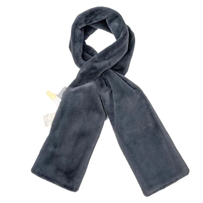 Luxury Faux Fur Scarf with Hidden Zipper Pocket Women Thick Warm Winter Neck Wrap Hands-Free Fashion Accessory 2026