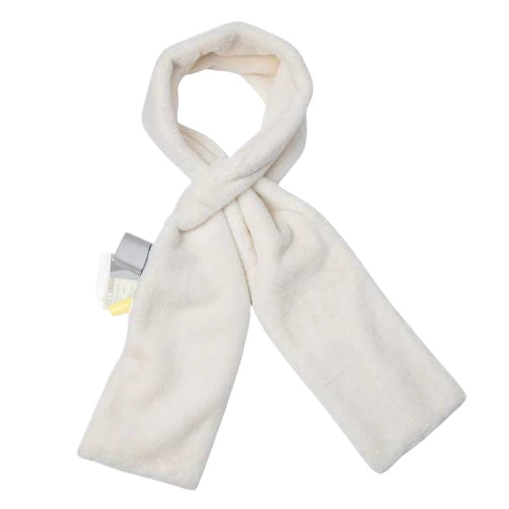 Luxury Faux Fur Scarf with Hidden Zipper Pocket Women Thick Warm Winter Neck Wrap Hands-Free Fashion Accessory 2026